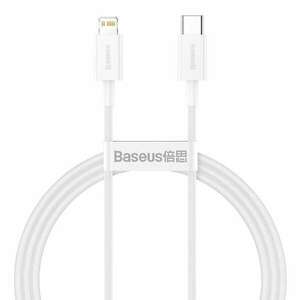 Baseus Superior USB-C Lightning töltőkábel, 20 W, PD, 1 m, fehér (CATLYS-A02 ) kép