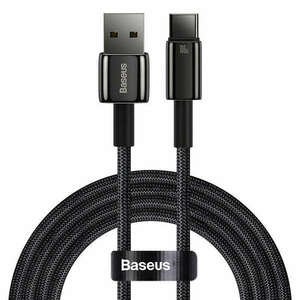 Baseus Tungsten Gold USB - USB-C kábel 100W 1m (CAWJ000001) - fekete kép
