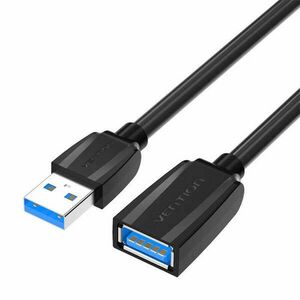 USB 3.0 hosszabbítókábel, USB male USB-belső USB, Vention 1.5m (fekete) kép