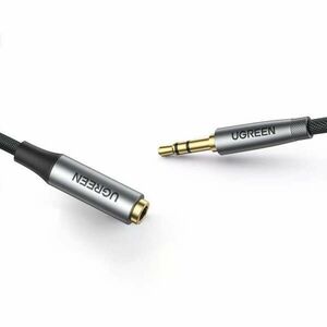 Ugreen AV190 audio kábel, 3, 5mm Jack / 3, 5mm Jack, 3m, Fekete/Ezüst kép