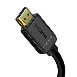 Baseus HDMI 2.0 kábel, 4K 30Hz, 3D, HDR, 18Gbps, 8m, fekete (CAKGQ-E01) kép