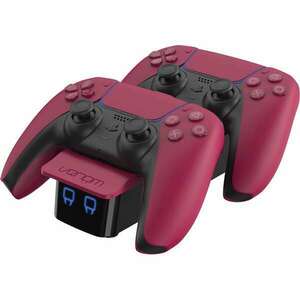 Venom ps5 kiegészítő dupla töltő állomás "cosmic red" piros, vs5010 VS5010 kép