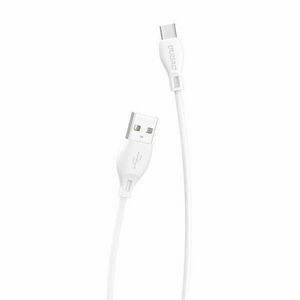 USB to USB-C cable Dudao L4T 2.4A 1m (white) kép