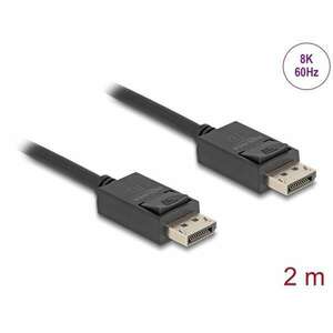 Delock kábel displayport male / male összekötő 8k 60hz 40 gbps 2m 80493 kép