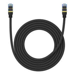 Fonott hálózati kábel Cat.7 Baseus Ethernet RJ45, 10Gbps, 3m, fekete (B0013320B111-04) kép