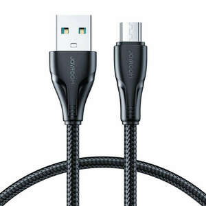 Joyroom USB kábel - micro USB 2.4A Surpass Series gyorstöltéshez és adatátvitelhez 0.25 m fekete (S-UM018A11) kép