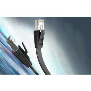 Ugreen NW134 hálózati kábel, Cat.8, U / FTP, RJ45 / RJ45, 1m, Fekete kép
