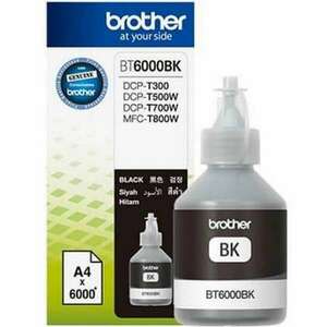 BROTHER BT-6000 (DCP-T300, DCP-T500W) (6K) FEKETE EREDETI TINTA (BT6000BK) kép