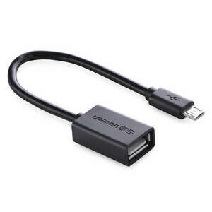 Ugreen 10396 USB kábel 0, 12 M USB 2.0 USB A Micro-USB B Fekete kép