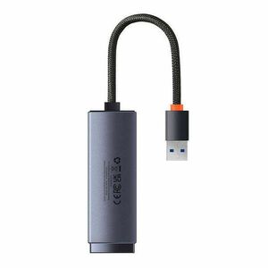 Baseus Lite Series USB–RJ45 hálózati adapter, 1000 Mbps (szürke) kép