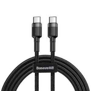 Baseus Cafule USB-C - USB-C kábel 60W 1m - fekete-szürke kép