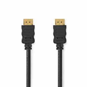 Nagy Sebességű HDMI ™ kábel Ethernet | HDMI™ Csatlakozó | HDMI™ Csatlakozó | 4K@30Hz | ARC | 10.2 Gbps | 1.50 m | Kerek | PVC | Fekete | Doboz kép