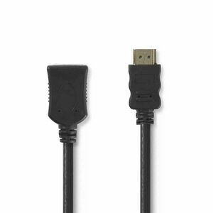 Nagysebességű HDMI ™ kábel Ethernet | HDMI™ Csatlakozó | HDMI™ Csatlakozó | 4K@30Hz | 10.2 Gbps | 1.00 m | Kerek | PVC | Fekete | Műanyag Zacskó kép