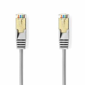 Cat 5e kábel | SF/UTP | RJ45 Dugasz | RJ45 Dugasz | 10.0 m | Kerek | PVC | Szürke | Műanyag Zacskó kép