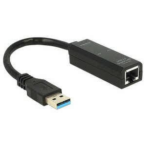 Delock Adapter USB 3.0 &gt; Gigabit LAN 10/100/1000 Mb/s kép