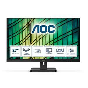 AOC 27E2QAE IPS Monitor, 27", 1920x1080, 16: 9, 250cd/m2, 4ms, HDMI/DisplayPort/VGA, hangszóró kép
