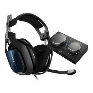 ASTRO Gaming A40 TR Headset + MixAmp Pro TR for PS4 & PC Vezetékes Fejpánt Játék Fekete, Kék kép