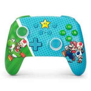 PowerA Enhanced Wireless, Nintendo Switch/Lite/OLED, Mario: Super Star Friends, Vezeték nélküli kontroller kép