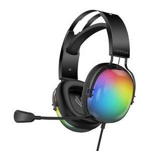 Vertux Fejhallgató - SIRIUS 7.1 (50mm driver, hangerőszabályzó, flexibilis mikrofon, USB 3.0, RGB LED, fekete) kép