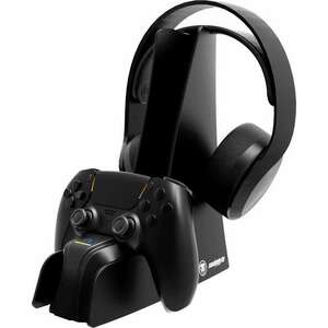 Snakebyte SB918636 PS5 Controller Töltő + Headset tartó állvány - Fekete kép