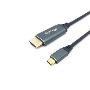 Equip Kábel - 133417 (USB-C to HDMI, apa/apa, 4K/60Hz, aluminium burkolat, 3m) kép