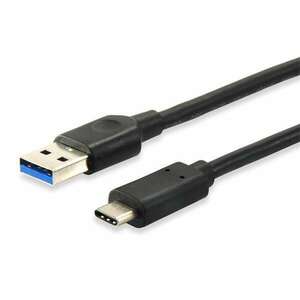 Equip Átalakító Kábel - 128345 (USB-C 3.2 Gen1 to USB-A, apa/apa, fekete, 0, 5m) kép