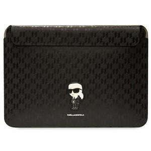 Karl Lagerfeld laptoptáska, 16", poliészter/nylon, fekete kép