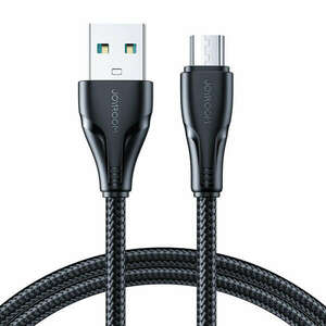 Joyroom USB kábel - micro USB 2.4A Surpass Series gyorstöltéshez és adatátvitelhez 2 m fekete (S-UM018A11) kép