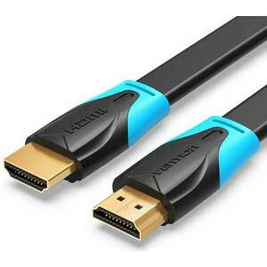 Vention HDMI, (lapos, fekete) , 3m, kábel kép