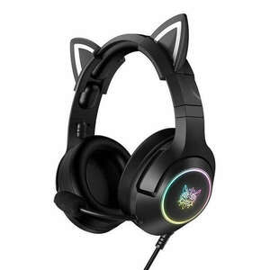 Onikuma gaming fejhallgató, USB, RGB, fekete kép