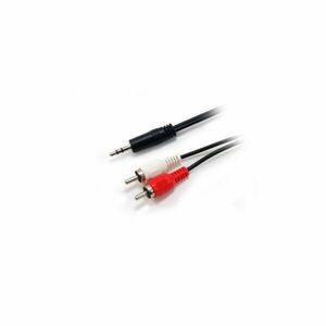 Audio kábel, 3, 5 mm jack-2xRCA, 2, 5 m, EQUIP kép