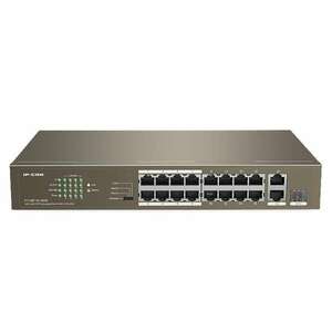 IP-COM Switch PoE - F1118P-16-150W (16x100Mbps + 2x1Gbps; 1x1Gbps SFP; 16 af/at PoE+ port; 130W) kép