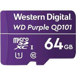 Western Digital MicroSD kártya - 64GB (microSDHC™, SDA 6.0, 24/7 működtetés, Purple) kép