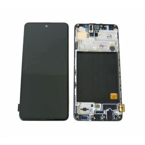 Samsung Galaxy A51 SM-A515F lcd kijelző érintőpanellel és előlapi panellel fekete (GH82-21669A) kép