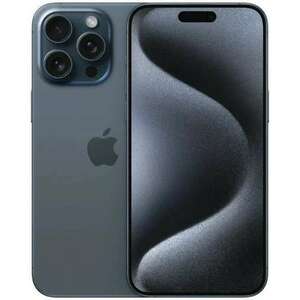 Apple iPhone 15 Pro Max 5G 256GB 5GB RAM Dual SIM Mobiltelefon, Blue Titanium kép