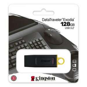 Kingston 128GB Traveler Exodia USB 3.2 Gen 1 fekete-sárga kép
