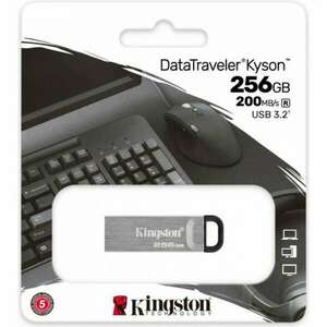 Kingston 256GB Data Traveler Kyson USB 3.2 Gen 1 fém kép