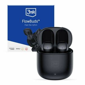 Fülbe helyezhető fejhallgató, 3MK, Bluetooth, 5.3, Fekete kép