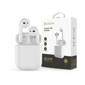Devia TWS Bluetooth sztereó headset v5.3 + töltőtok - Devia Airbuds-TWS WirelessEarphone with Charging Case - fehér kép
