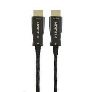 Gembird CCBP-HDMI-AOC-20M Active Optical (AOC) High speed HDMI with Ethernet Premium Series cable 20m Black CCBP-HDMI-AOC-20M kép