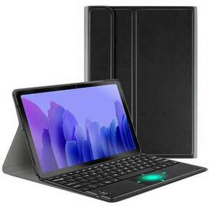 Samsung Galaxy Tab S7 11.0 / Tab S8 11.0, Bluetooth billentyűzetes, mappa tok, Touch Pad, mágneses rögzítés, Wooze Simple Touch, fekete (101355) kép