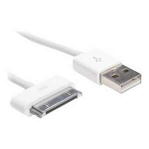 Akyga AK-USB-08 USB kábel 1 M USB 2.0 USB A Micro-USB B/Lightning/Apple 30-pin Fehér kép