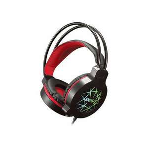 Rampage Snopy SN-GX7 CRAZY mikrofonos fejhallgató fekete-piros (31380) (rampage31380) kép