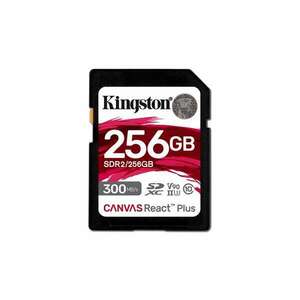 256GB SDHC Kingston Canvas React Plus CL10 UHS-II U3 V90 memóriakártya (SDR2/256GB) kép