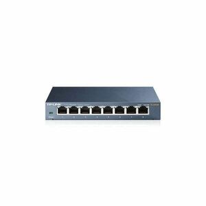 TP-Link TL-SG108 8port 10/100/1000Mbps LAN nem menedzselhető asztali Switch kép