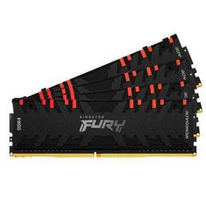 32GB 3600MHz DDR4 RAM Kingston Fury Renegade RGB CL16 (4x8GB) (KF436C16RBAK4/32) kép