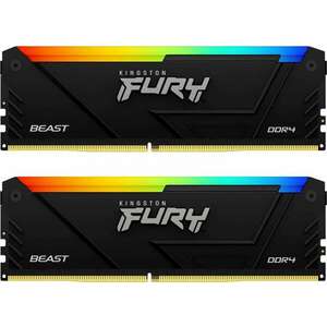 Kingston FURY Beast, RGB, 32 GB (2 x 16 GB), DDR4, 3600Mhz, CL 18, 1.35V, memória kép