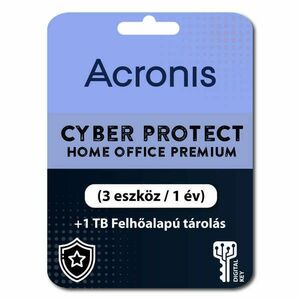 Acronis Cyber Protect Home Office Premium (3 eszköz / 1 év) + 1 TB Felhőalapú tárolás (Elektronikus licenc) kép