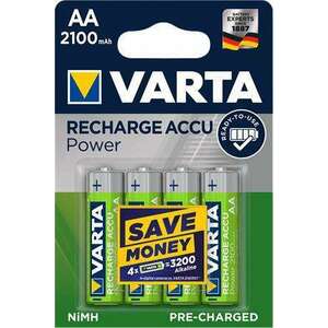 VARTA Tölthető elem, AA ceruza, 4x2100 mAh, előtöltött, VARTA "Power" kép