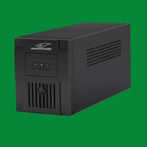 Sprinter szünetmentes UPS Pannon Power M1200 -E szünetmentes tápegység micro 1200LED 4x schuko akkumulátoros szünetmentes inverter 12v-230v kép